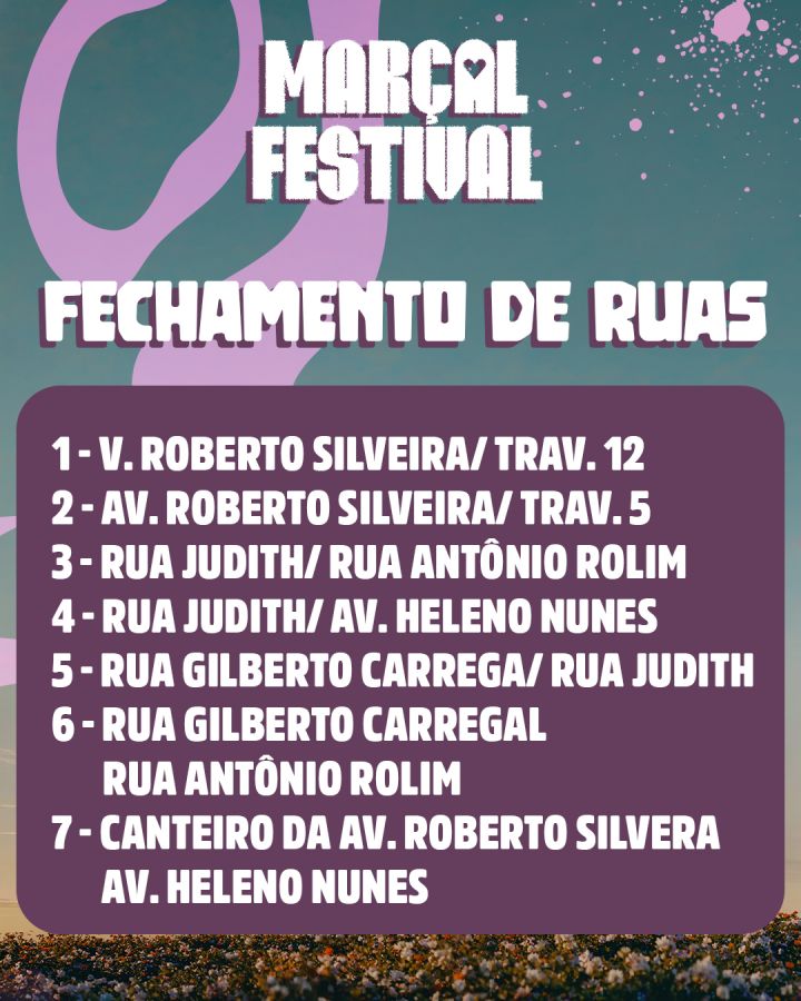 Fechamento de ruas