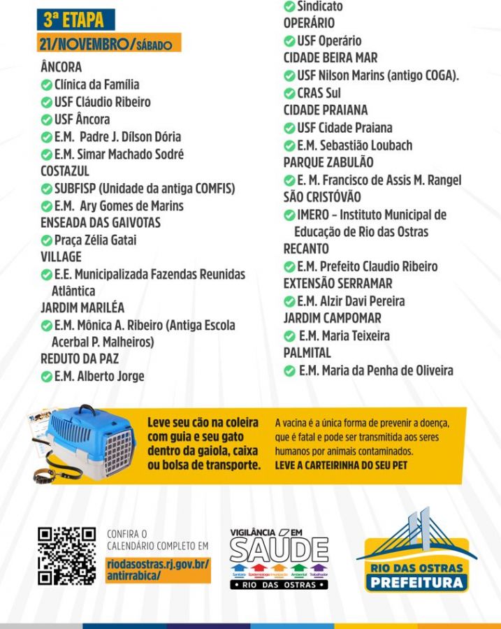 Campanha de Vacinação Antirrábica