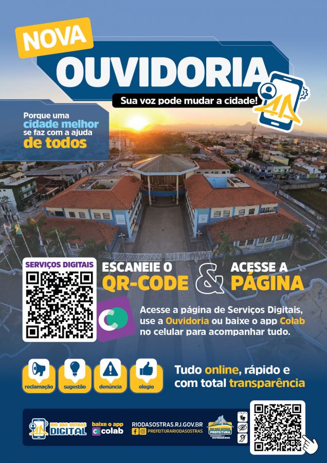 OUVIDORIA PREFEITURA CARTAZ