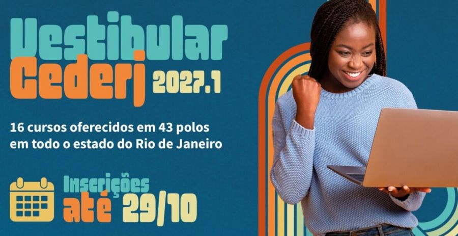 Vestibular Cederj: inscrições até 29 de outubro